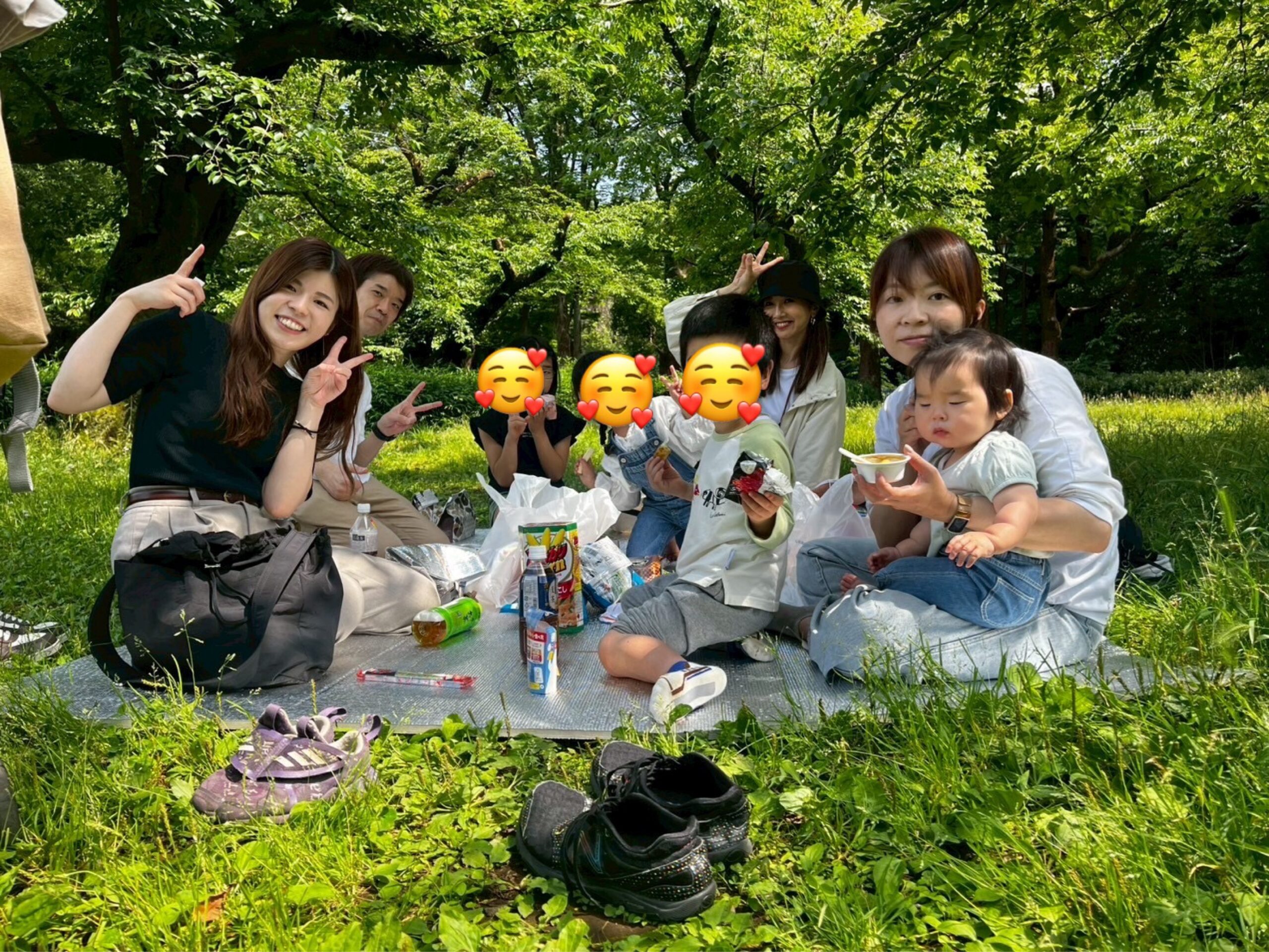 古株メンバーとピクニック